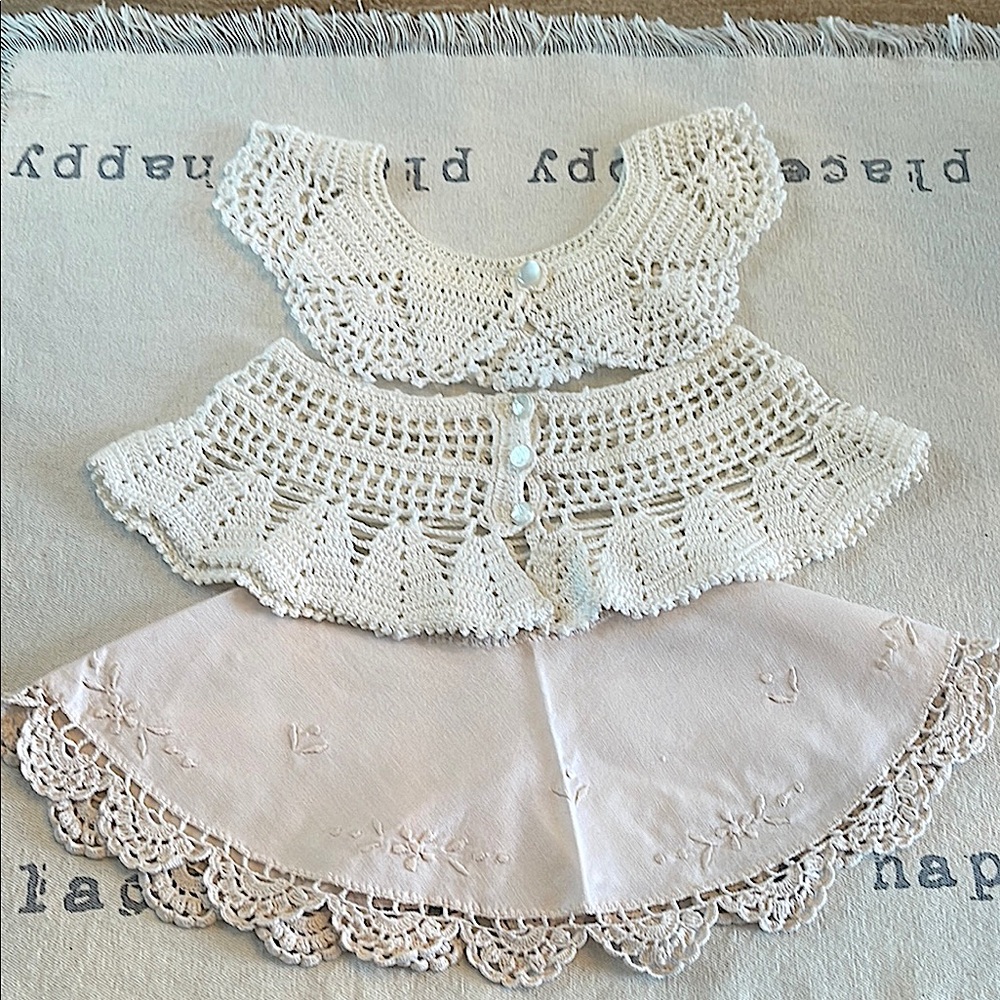 Vintage crochet Collars/ lot of 3/ children’s